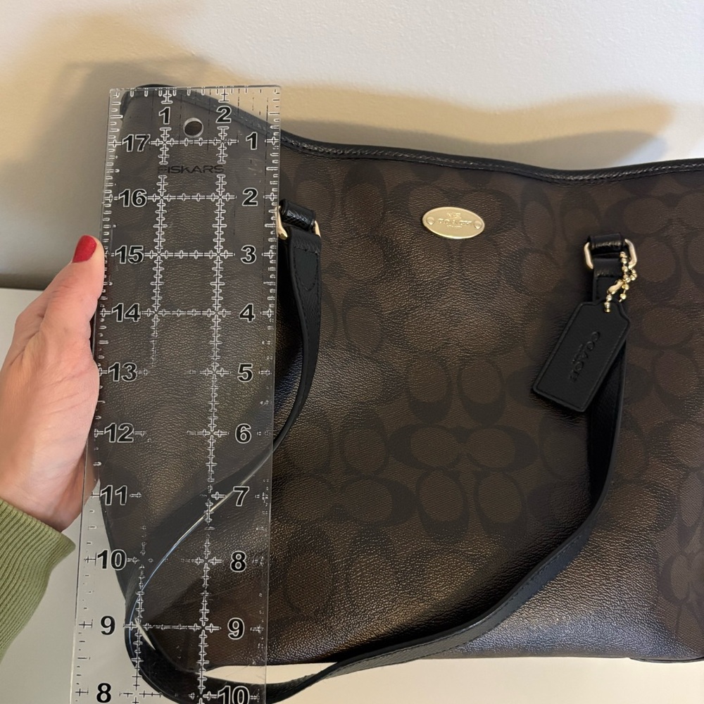 Coach Dark Brown and Black Purse - Picture 7 of 9